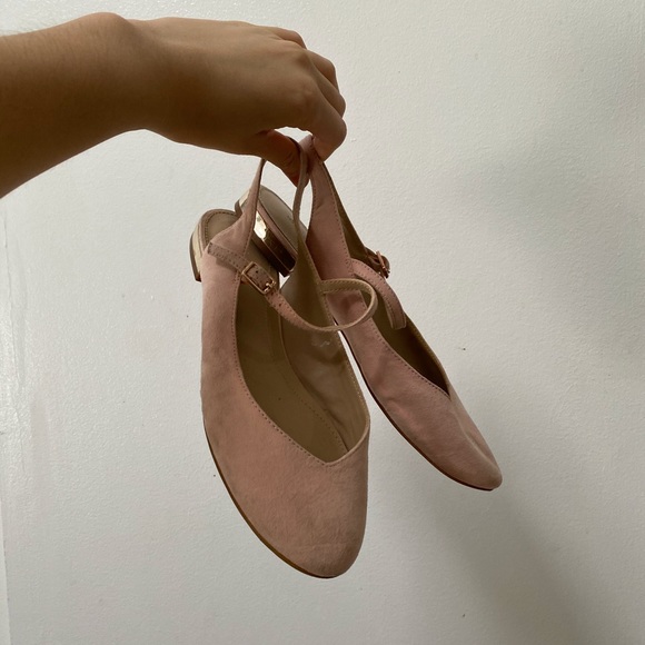 Zara Suede Slingback Ballet Flats EU 37 - Picture 2 of 4